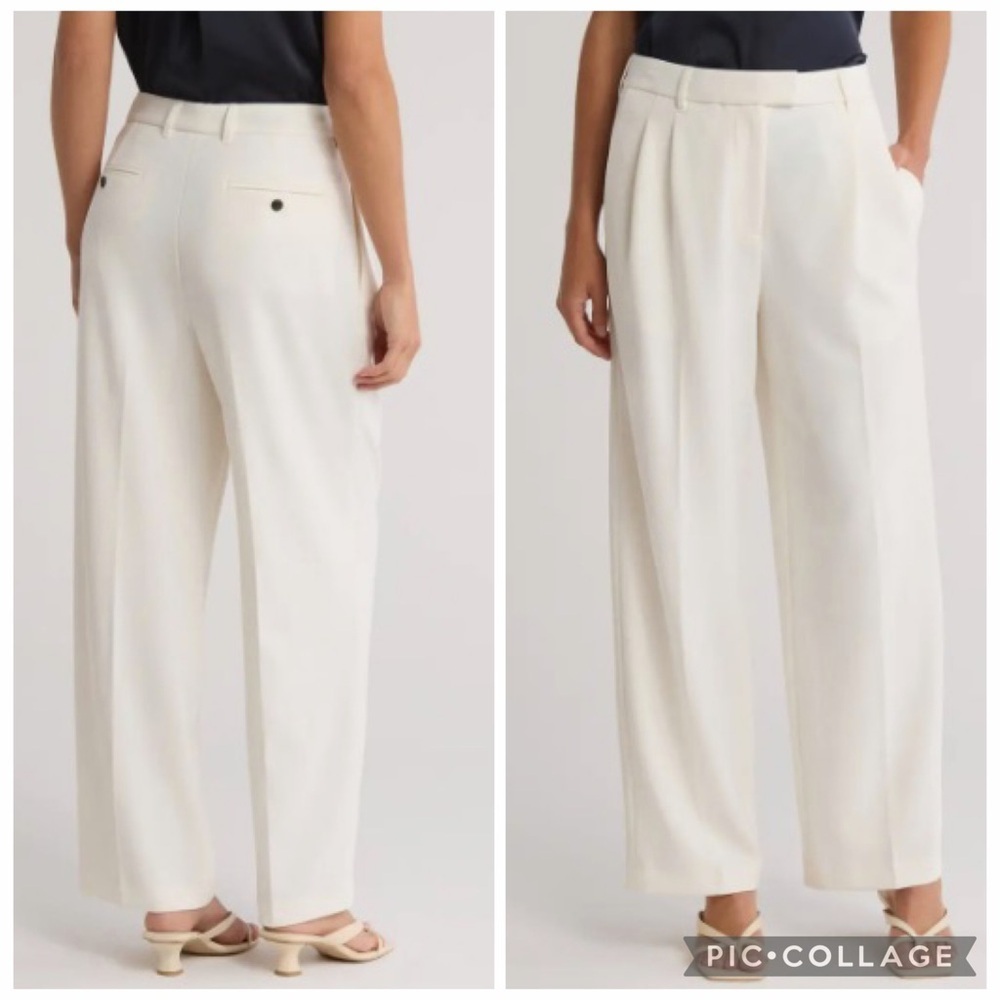 Rag & Bone Marianna Ponte Trouser Pants Wide Leg High Rise Minimalist Size Small